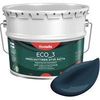 Краска Finntella Eco 3 Wash and Clean Yo F-08-1-9-LG257 9 л (сине-зеленый)