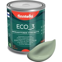 Краска Finntella Eco 3 Wash and Clean Pastellivihrea F-08-1-1-LG138 0.9 л (хаки)