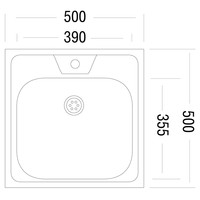 Кухонная мойка Ukinox STM 500.500-4K