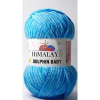 Пряжа для вязания Himalaya Dolphin Baby 80326 (ярко-голубой)