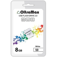 USB Flash OltraMax 50 8GB (белый)