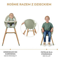Высокий стульчик KinderKraft Fini 2 в 1 (зеленый)