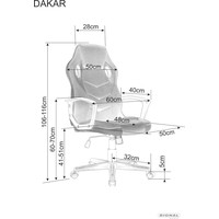 Кресло Signal Dakar (черный/красный)