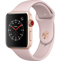 Умные часы Apple Watch Series 3 LTE 42 мм (золотистый алюминий/розовый песок)