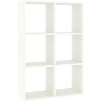 Стеллаж Кортекс-мебель КМ-33 6 секций (белый)