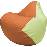 Кресло-мешок Flagman Груша Макси Г2.3-2004 (оранжевый/светло-салатовый)