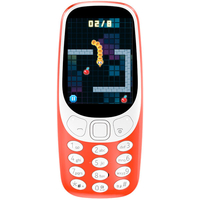 Кнопочный телефон Nokia 3310 Dual SIM (красный)
