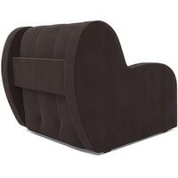 Кресло-кровать Мебель-АРС Аккордеон Барон (микровельвет, кордрой коричневый)