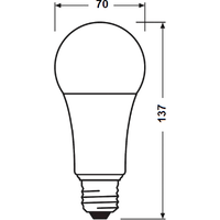 Светодиодная лампочка Osram LV CL A150 20 SW/840 230V E27 10X1 RU