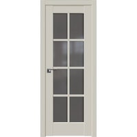Межкомнатная дверь ProfilDoors 101U R 80x200 (магнолия сатинат/стекло графит)