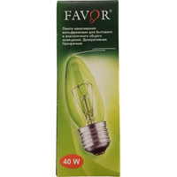 Лампочка Favor E27 40W 230V свеча