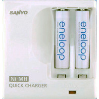Аккумуляторы + зарядное Sanyo MDR02 + 2x750mAh [MDR02-E-2-4UTGB]