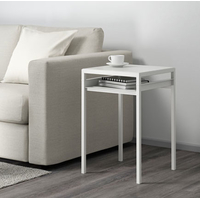 Журнальный столик Ikea Нибода (белый/серый) 803.479.31