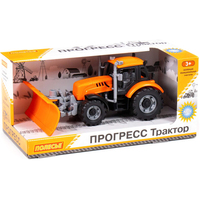 Трактор Полесье Прогресс с лопатой-отвалом 91765 (оранжевый)