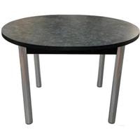 Кухонный стол Solt 110х100-38 (костило темный/ноги круглые хром)