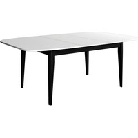 Кухонный стол Васанти плюс Партнер ПС-29 110-150x70 М (белый матовый/черный)
