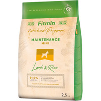 Сухой корм для собак Fitmin Maintenance Mini Lamb & Rice (для мелких пород с ягненком и рисом) 2.5 кг
