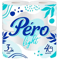 Туалетная бумага Pero Light 3 слоя (4 рулона)