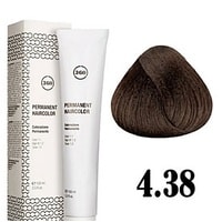 Крем-краска для волос Kaaral 360 Permanent Haircolor 4.38 (золотисто-коричневый каштан)