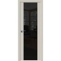 Межкомнатная дверь ProfilDoors 22U L 60x200 (магнолия сатинат/lacobel черный лак)