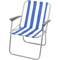 Кресло Nika складное КС4 (синий/белый)