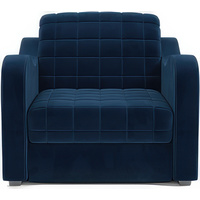 Кресло-кровать Мебель-АРС Барон №4 (велюр, темно-синий Luna 034)