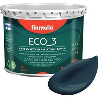 Краска Finntella Eco 3 Wash and Clean Yo F-08-1-3-LG257 2.7 л (сине-зеленый)