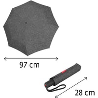 Складной зонт Reisenthel Pocket duomatic RR7052 (twist silver)