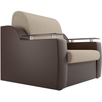 Кресло-кровать Лига диванов Сенатор 100691 60 см (бежевый/коричневый)