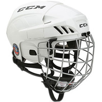 Cпортивный шлем CCM FitLite 40 Combo S (белый)