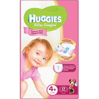 Подгузники Huggies Ultra Comfort 4+ для девочек (17 шт)