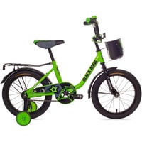 Детский велосипед Black Aqua DK-2004 2021 (с корзиной, салатовый неон)