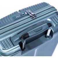 Комплект чемоданов Verage Rome 55/67 см (синий металлик)