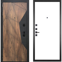 Металлическая дверь Двери Гранит Континент 003 205x86 (коричневый/белый, левый)