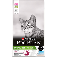 Сухой корм для кошек Pro Plan Sterilised Adult OptiSavour с треской и форелью 10 кг