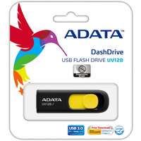 USB Flash ADATA DashDrive UV128 32GB (черный/желтый)