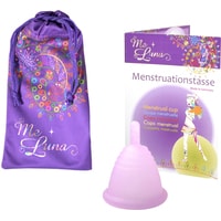 Менструальная чаша Me Luna Soft Shorty L стебель (розовый)