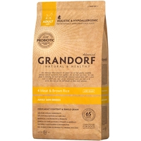 Сухой корм для собак Grandorf Probiotic Adult Mini 4Meat Brown Rice (Пробиотик 4 мяса с коричневым рисом) 3 кг