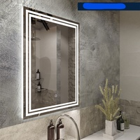  Милания Зеркало с LED подсветкой Титан 90x60