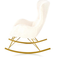 Кресло-качалка Halmar Liberto (кремовый/золотой)