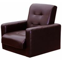 Интерьерное кресло Экомебель Аккорд экокожа (коричневый)