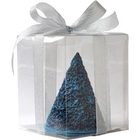 Подарочный набор La Truffe Голубая ель из горького шоколада в прозрачной коробке с лентой