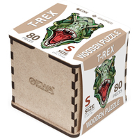Пазл Eco-Wood-Art Ти-Рекс S в деревянной упаковке (80 эл)