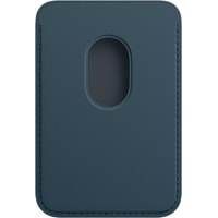 Кредитница Apple Leather Wallet MagSafe MHLQ3 (baltic blue)