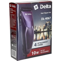 Машинка для стрижки волос Delta DL-4067 (фиолетовый)
