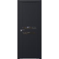 Межкомнатная дверь ProfilDoors 2.03U L 60x200 (черный матовый, стекло черный лак)