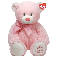 Классическая игрушка Ty Медвежонок My First Teddy (розовый)