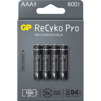 Аккумулятор GP ReCyko Pro AAA 800mAh 4 шт. 85AAAHCB-5EB4