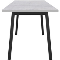 Кухонный стол Avanti Венеция раздвижной 110-142x70x75 (черный муар/цемент светлый)