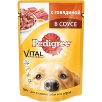 Пресервы Pedigree для взрослых собак всех пород с говядиной 0.1 кг